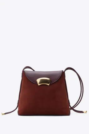 Aubergine Brick ID Petite Soft Shoulder Bag