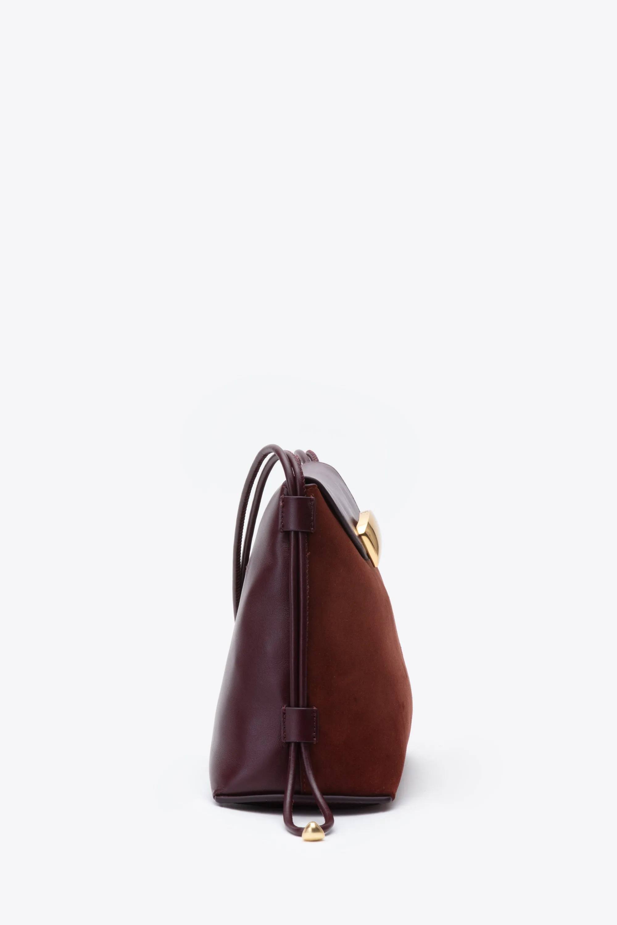 Aubergine Brick ID Petite Soft Shoulder Bag