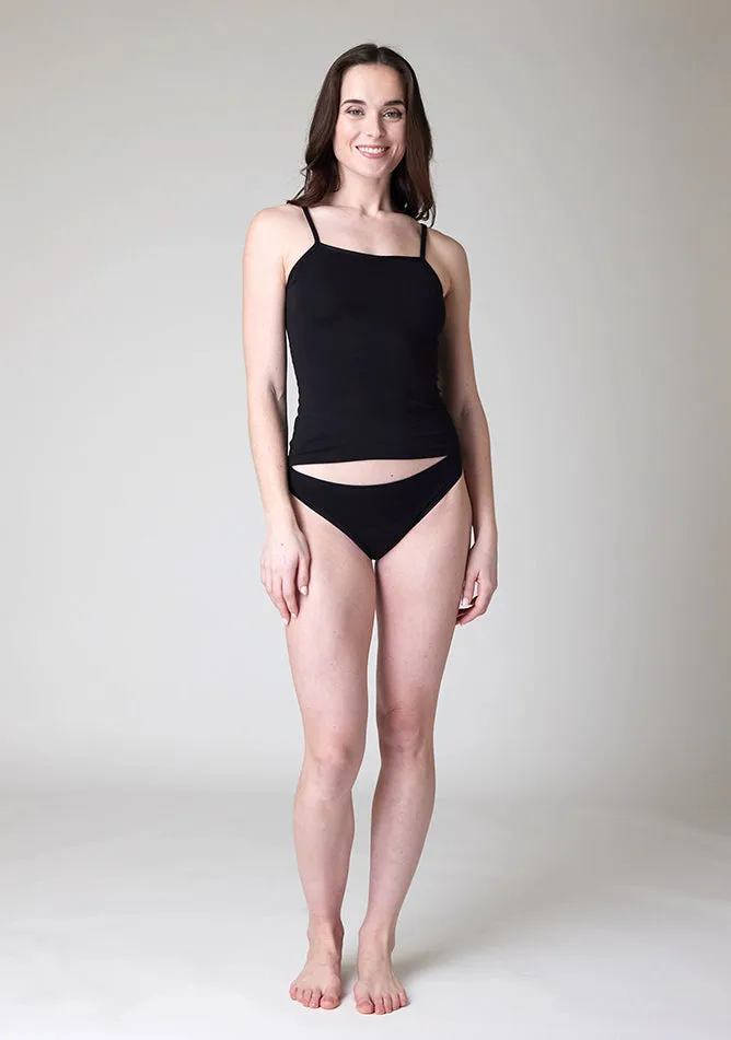 Black Bikini Brief Period Pant - Light to Moderate Absorbency