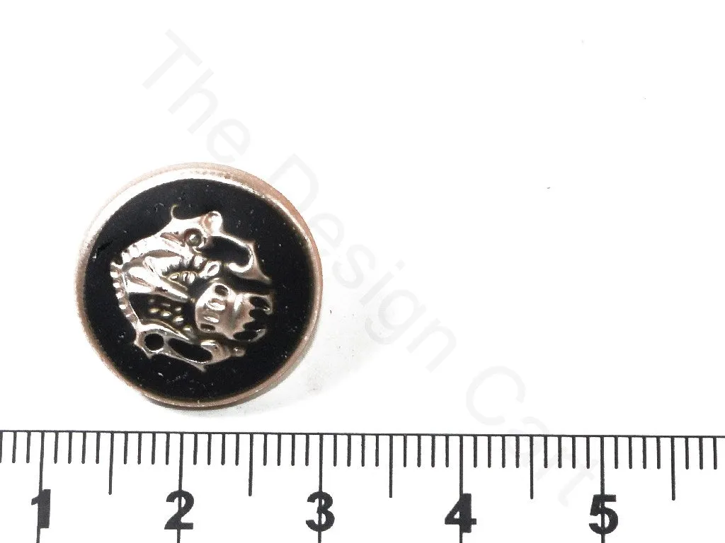 Black Rose Gold Royal Acrylic Coat Buttons