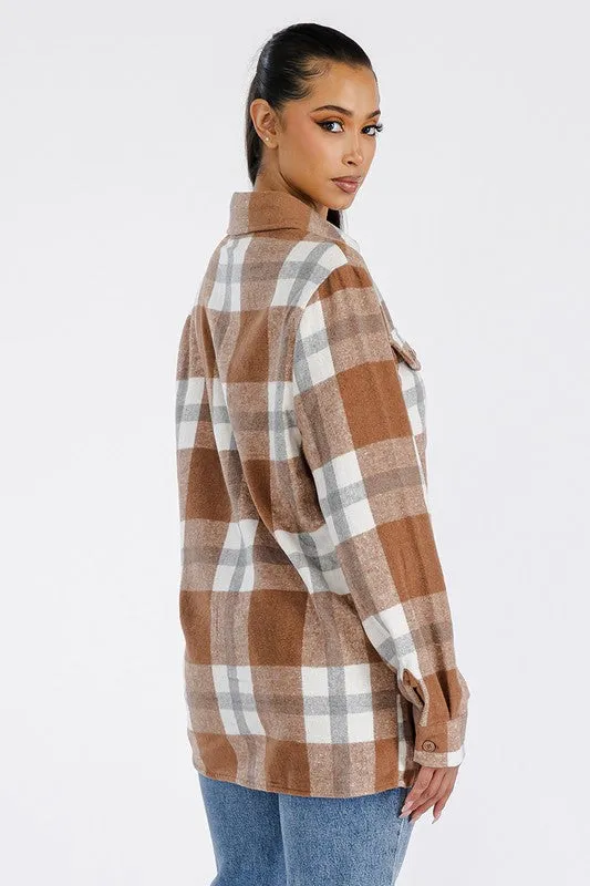 Boyfriend Oversized Soft Flannel Shacket