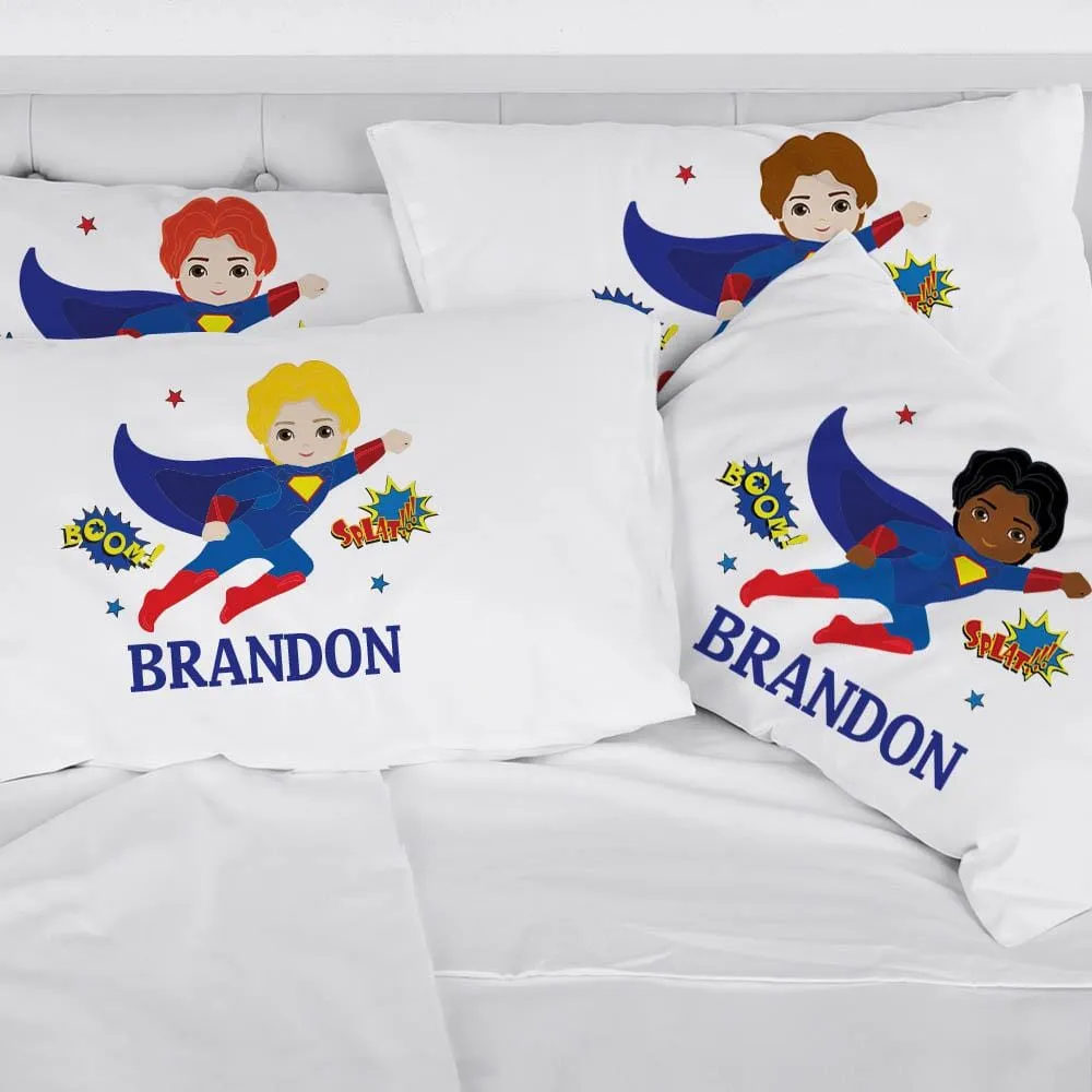 Customized Super Hero Kids Sleeping Pillowcase | Custom Pillow for Kids