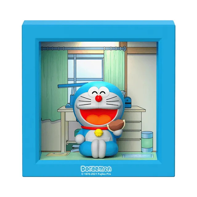 Doraemon Photo Frame Night Light Action Figures Cartoon Bedside Lamp