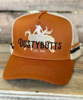 Dustybutts Trucker Cap //  Light Brown & Black