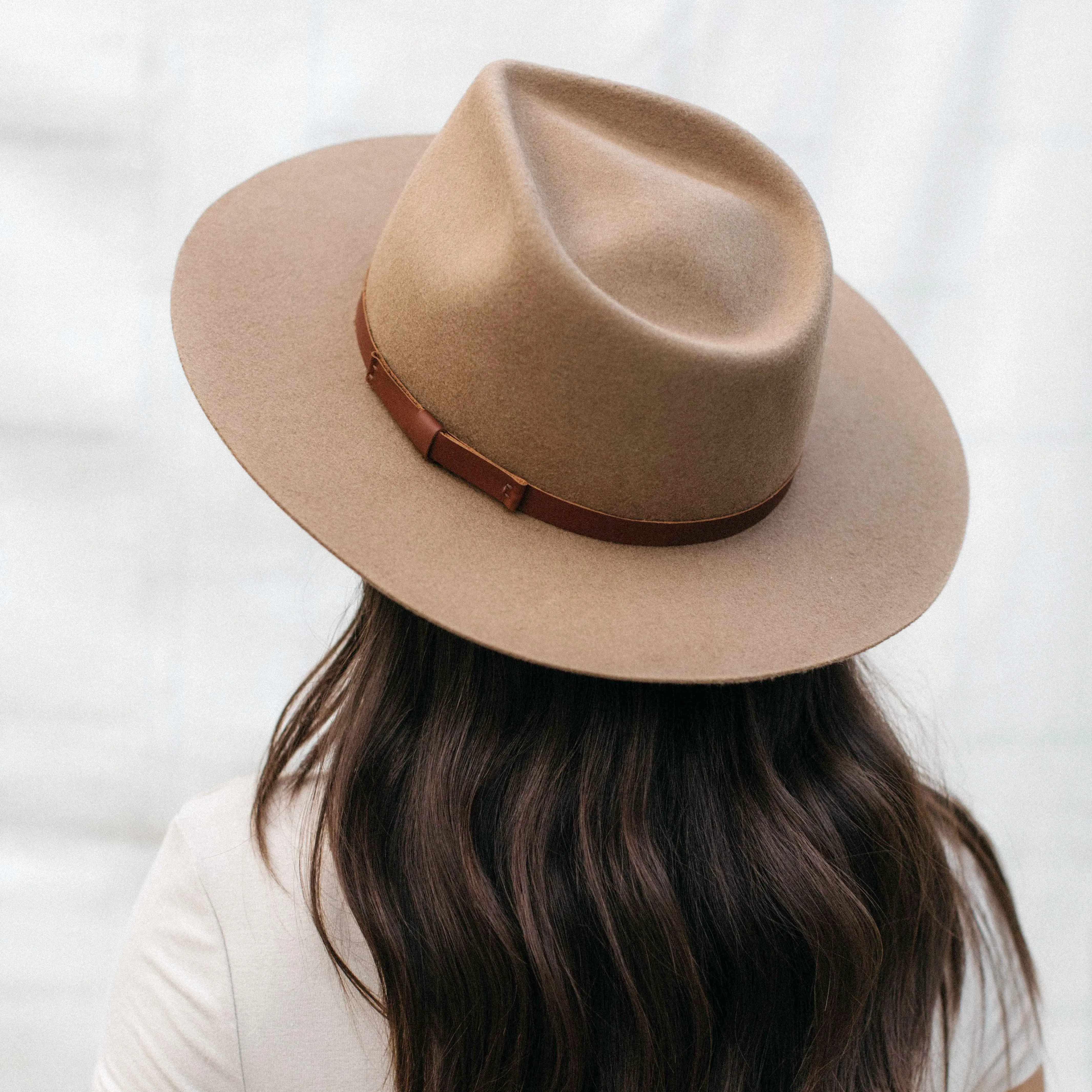 Dylan Fedora - Camel with Leather Bow