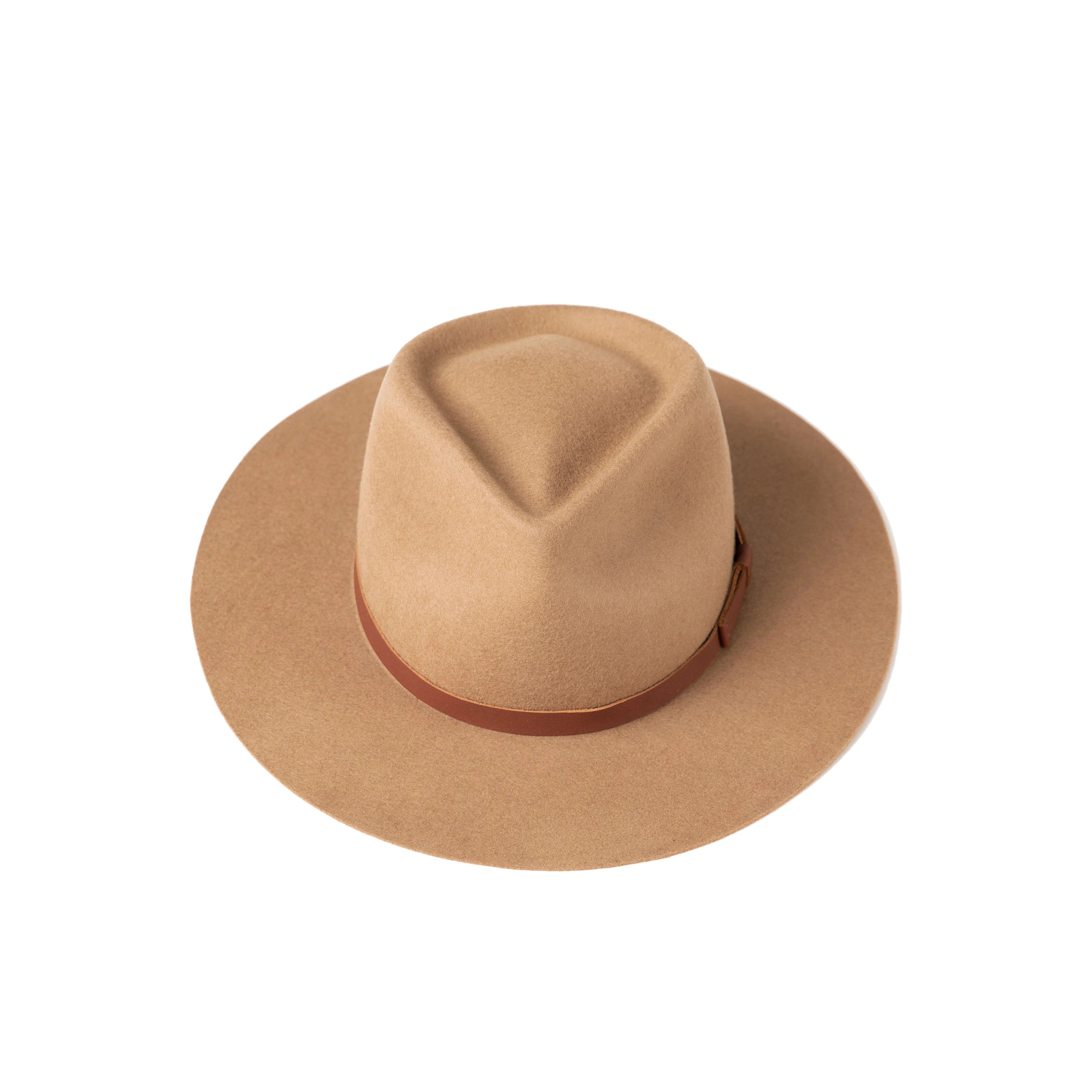 Dylan Fedora - Camel with Leather Bow