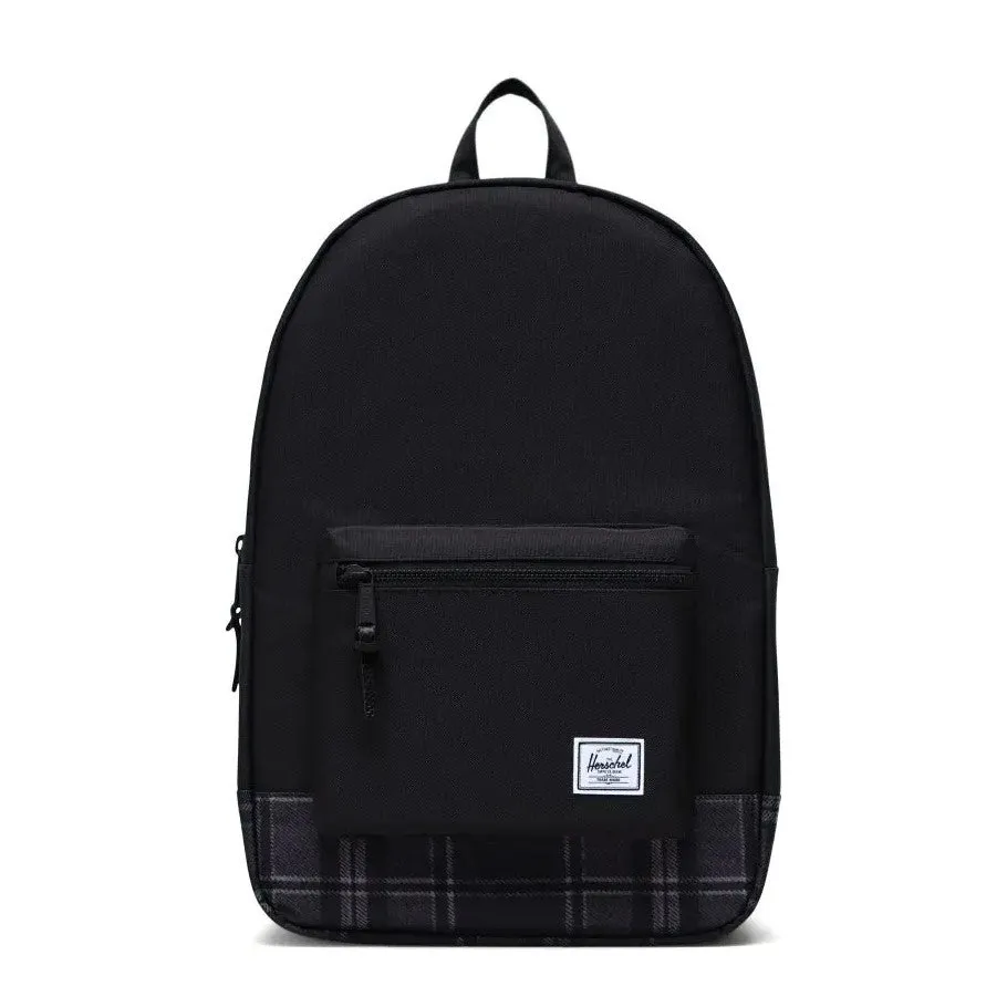 Herschel Settlement Backpack - Black/Grayscale Plaid