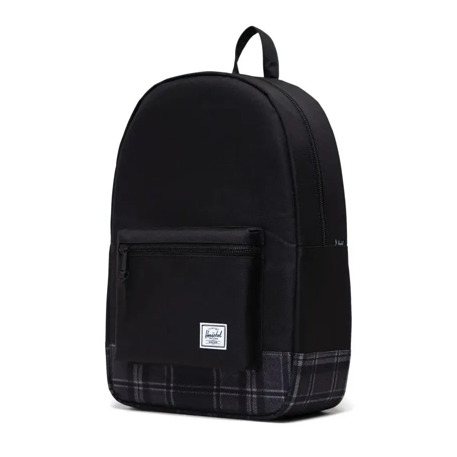 Herschel Settlement Backpack - Black/Grayscale Plaid