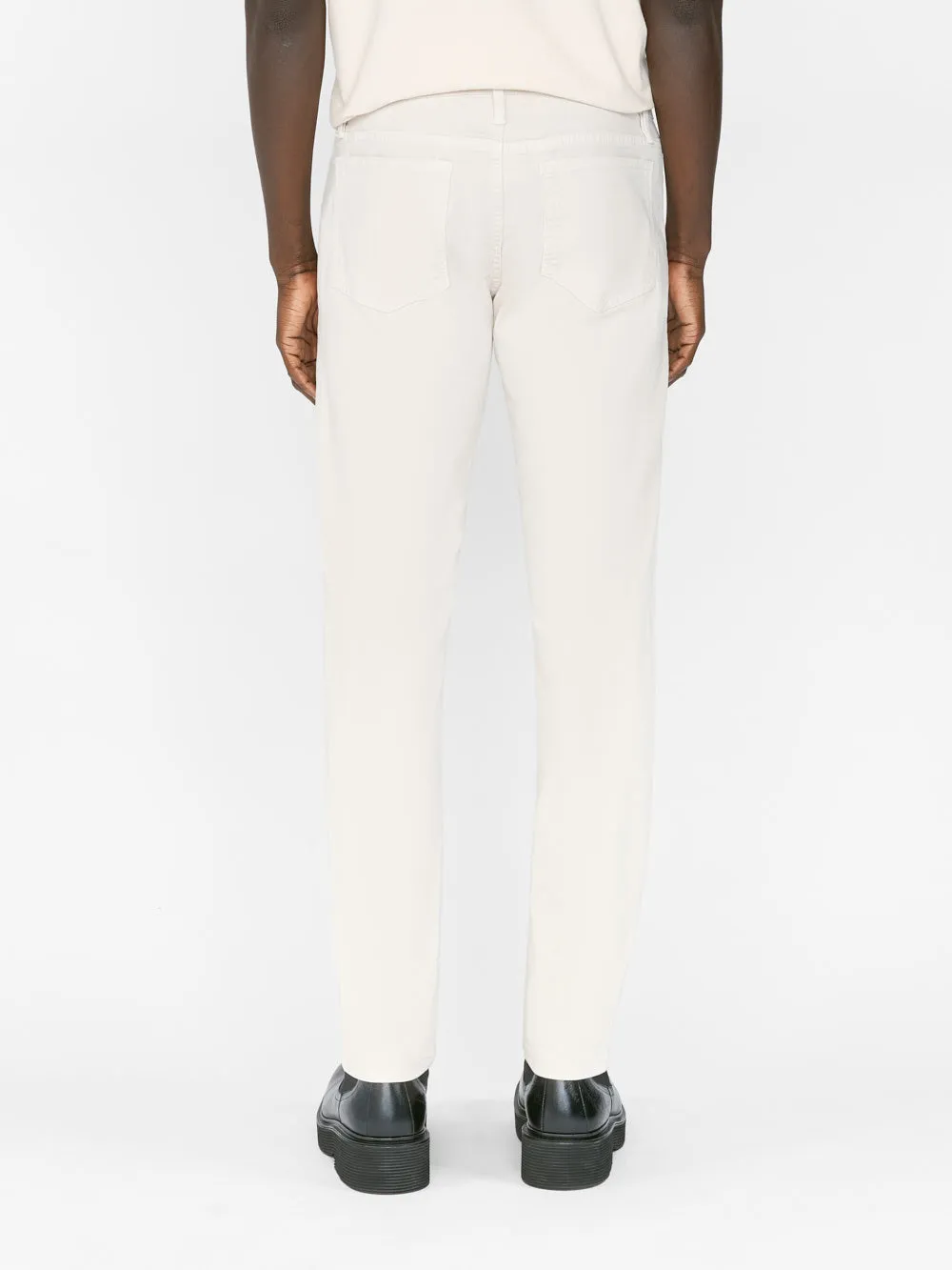 L'Homme Slim Brushed Twill -- Milk Beige