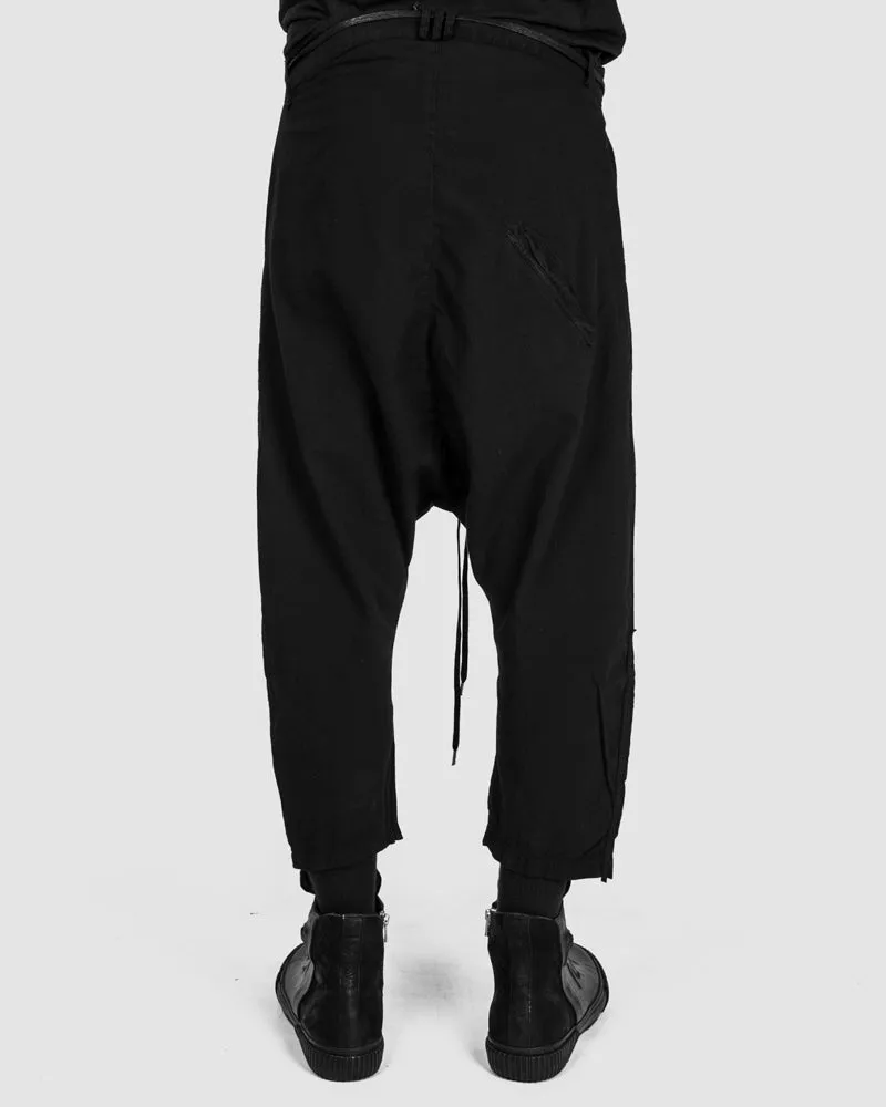 Light cropped cotton trousers