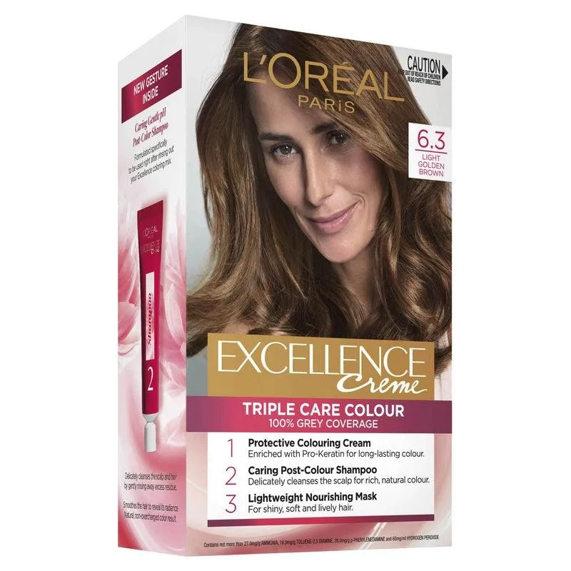 L'Oreal Paris Excellence Creme Permanent Hair Colour Light Brown