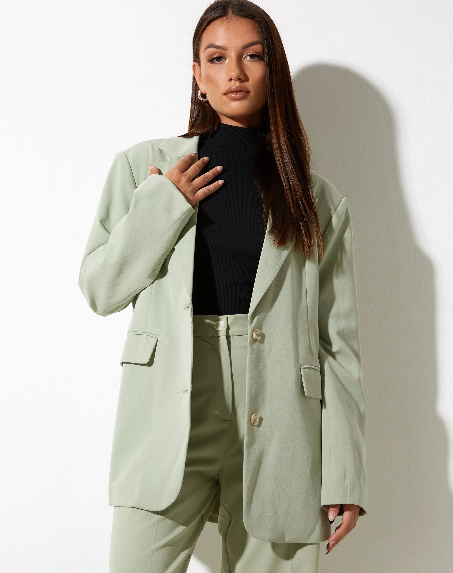 Maiwa Blazer in Sage