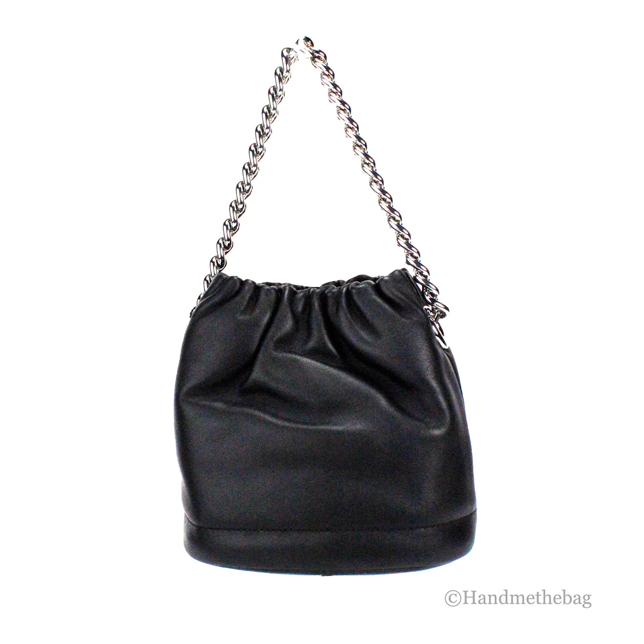 Marc Jacobs Soft Small Black Shoulder Crossbody Bucket Bag