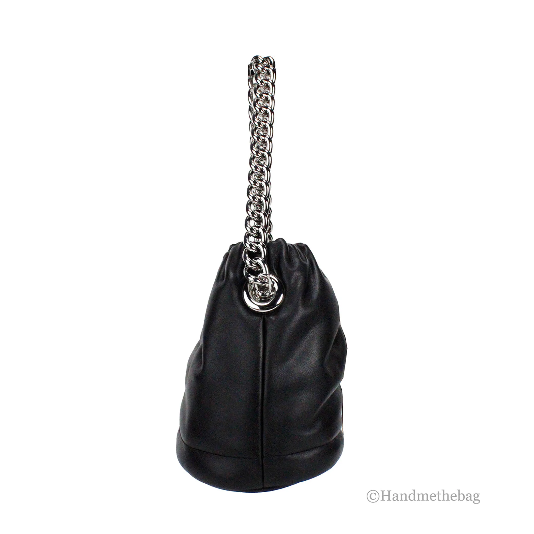 Marc Jacobs Soft Small Black Shoulder Crossbody Bucket Bag