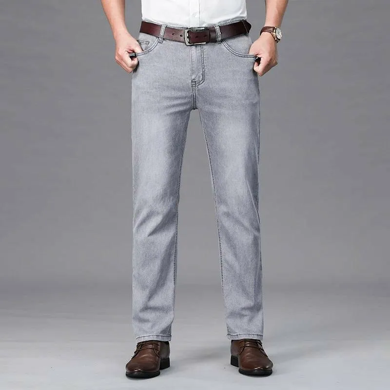 Men’s Classic Straight-Leg Denim Pants: Stylish and Comfortable