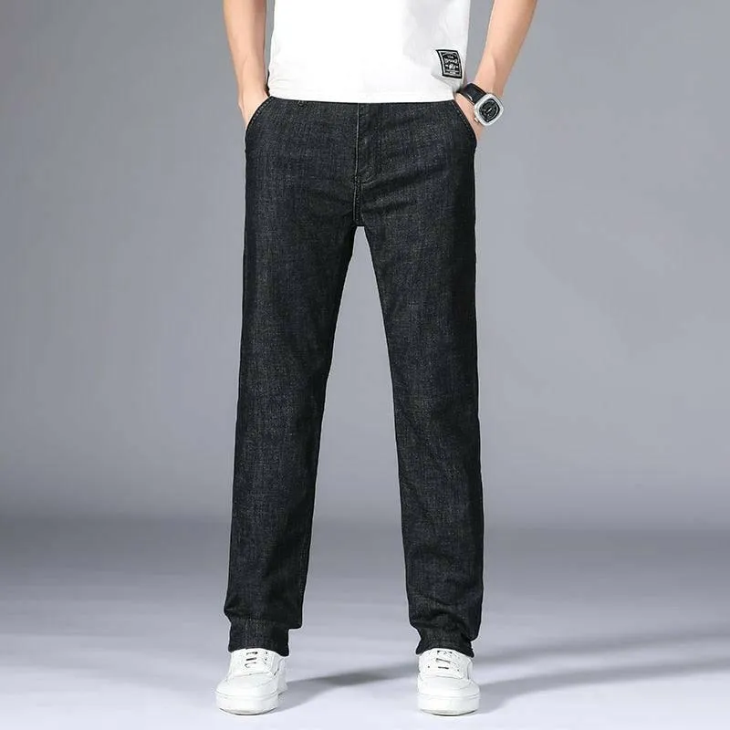 Men’s Classic Straight-Leg Denim Pants: Stylish and Comfortable