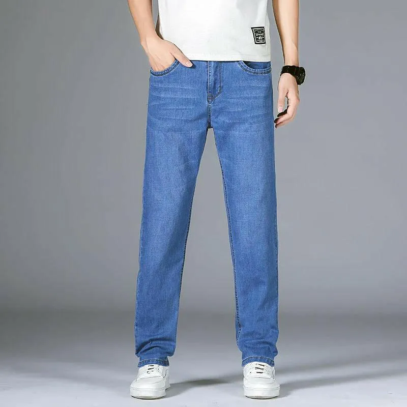 Men’s Classic Straight-Leg Denim Pants: Stylish and Comfortable