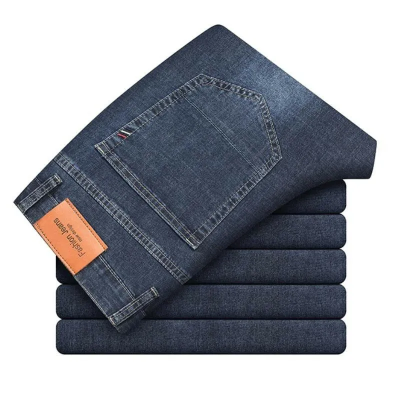 Men’s Classic Straight-Leg Denim Pants: Stylish and Comfortable