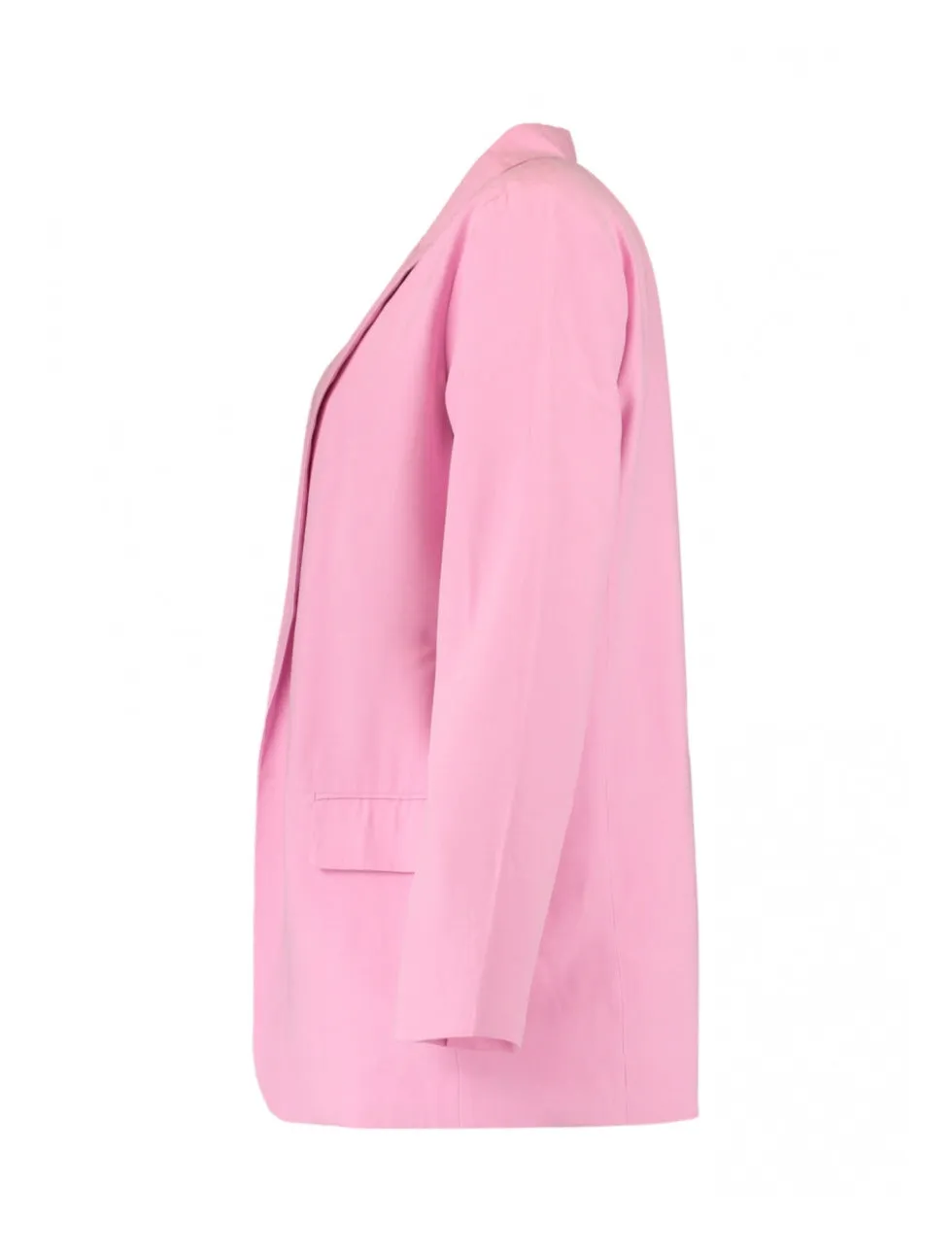 Nelia Flamingo Pink Edge To Edge Blazer