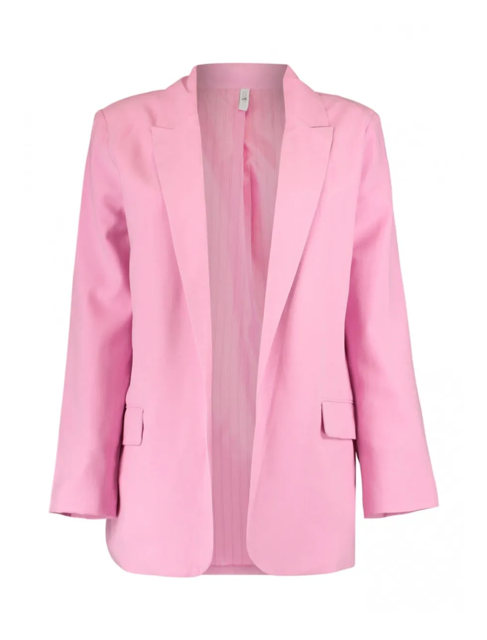 Nelia Flamingo Pink Edge To Edge Blazer