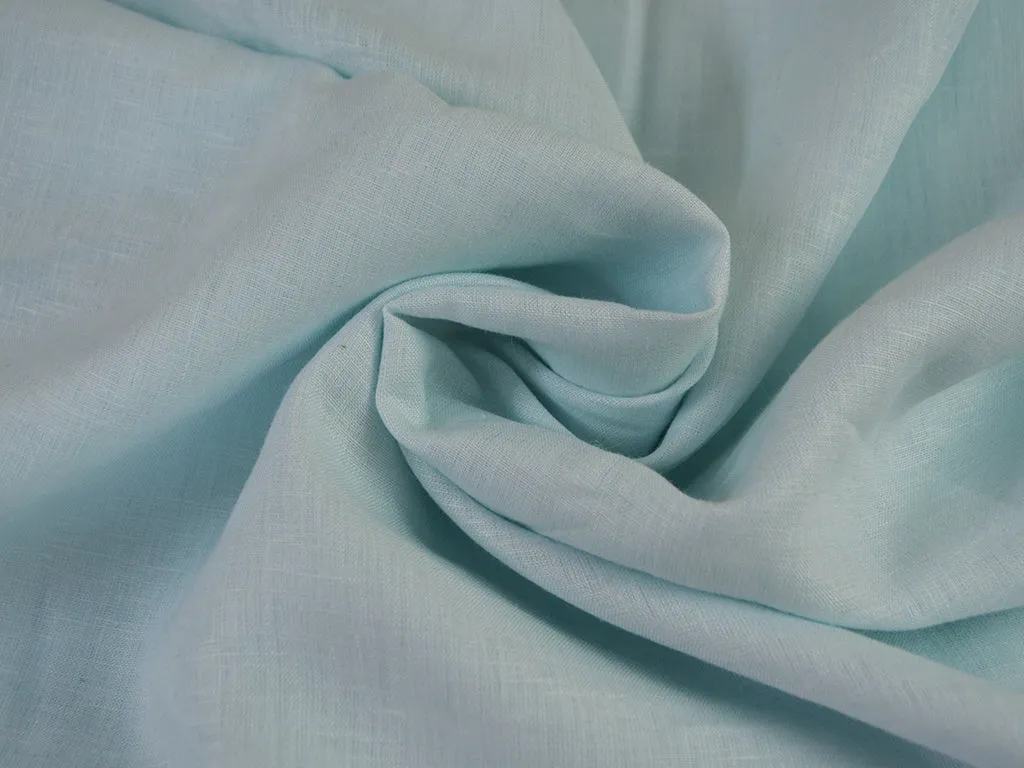 Pastel Blue Pure Linen Fabric 60 Lea Blazer Fabric