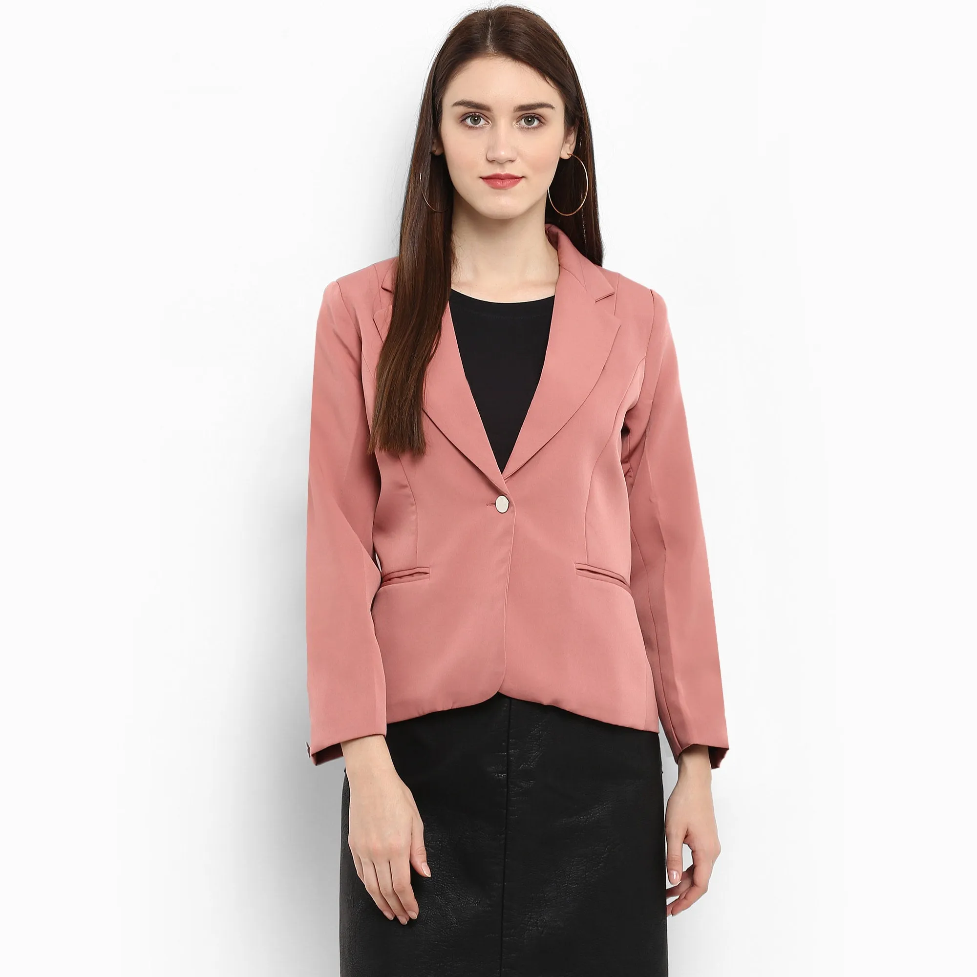 Pastel Pink Collared Blazer