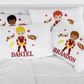 Personalized Daniel Super Hero Kids Sleeping Pillowcase