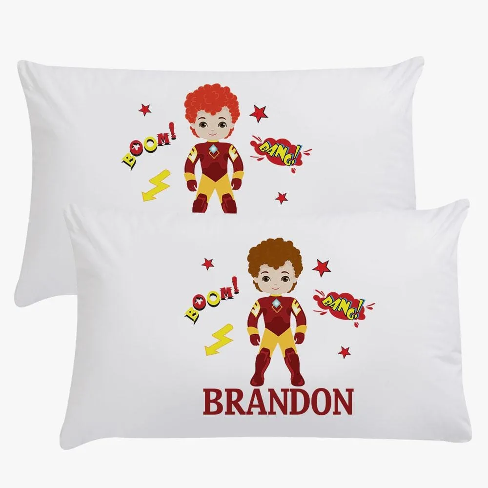 Personalized Daniel Super Hero Kids Sleeping Pillowcase