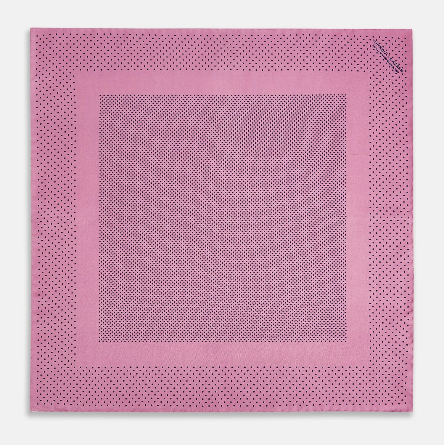 Pink Dot Silk Pocket Square