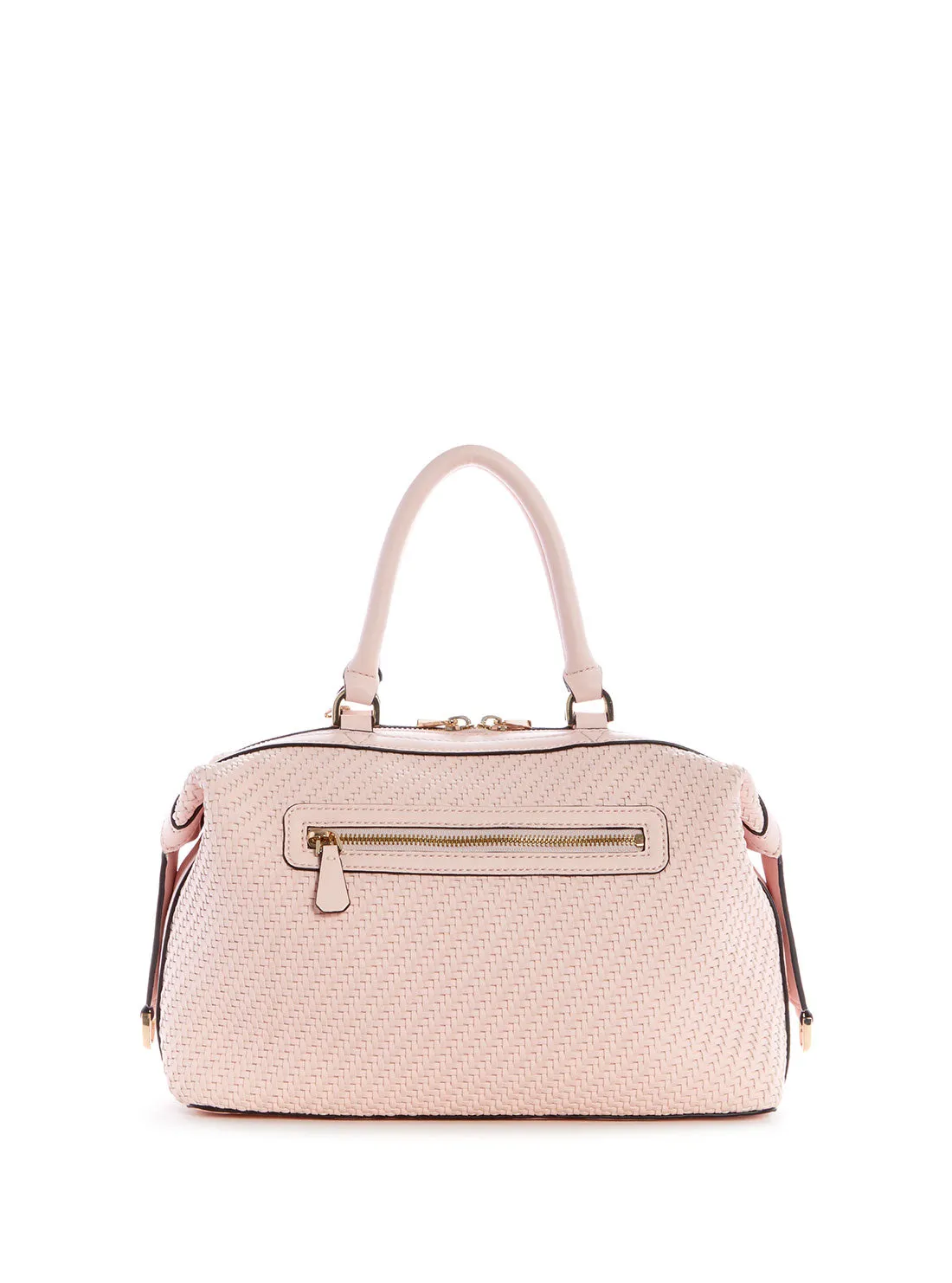 Pink Woven Hassie Soho Satchel Bag