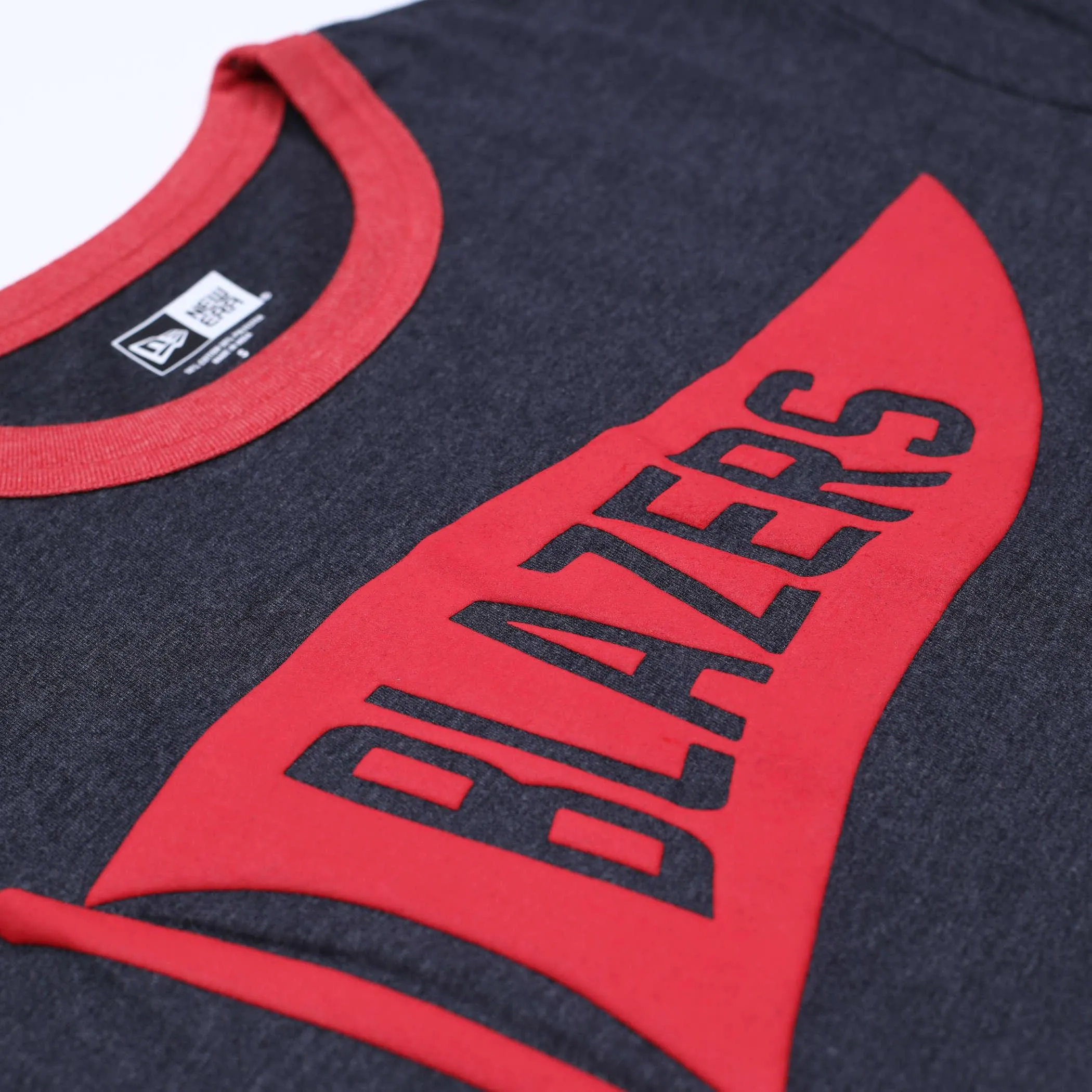 Portland Trail Blazers New Era Flag Ringer Tee