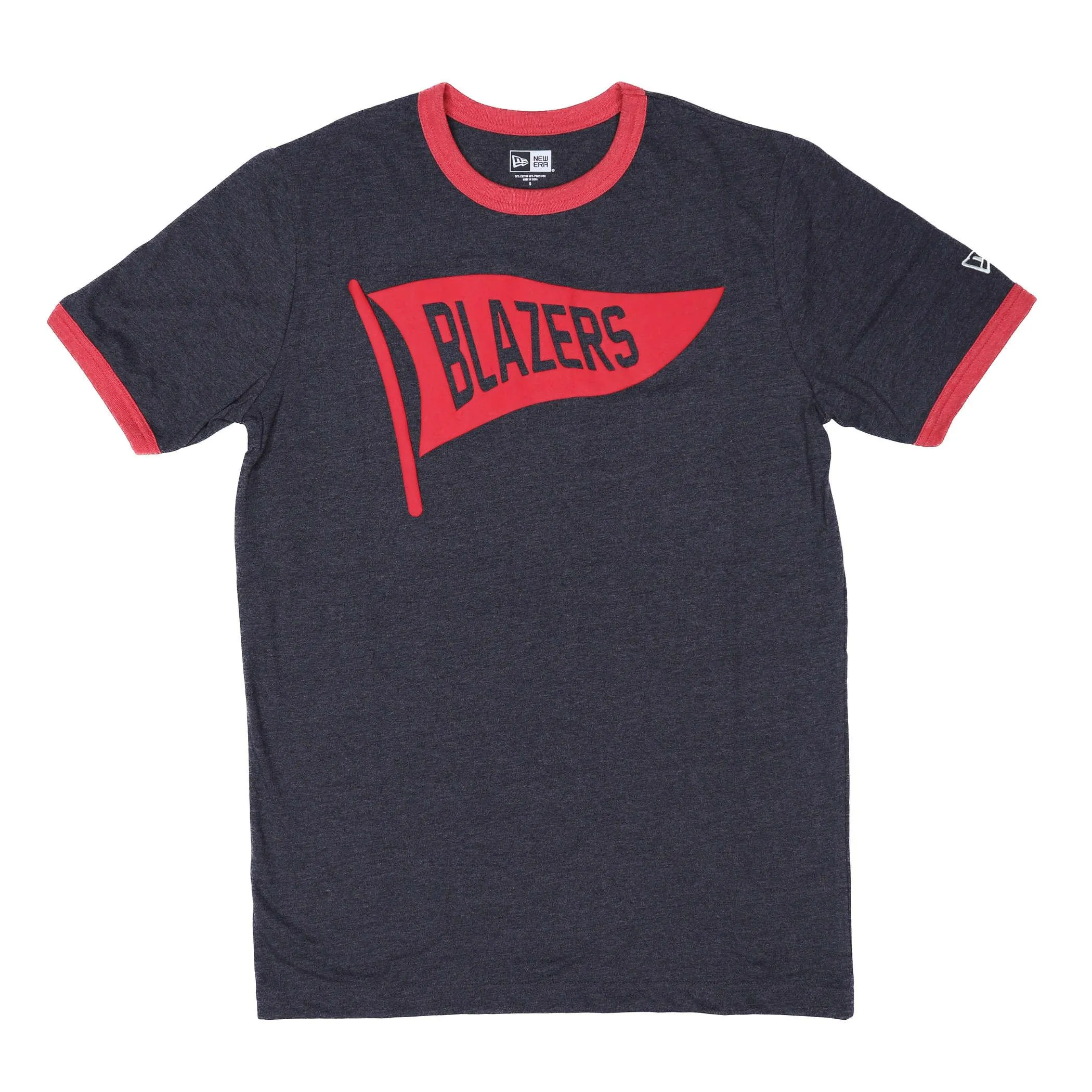 Portland Trail Blazers New Era Flag Ringer Tee