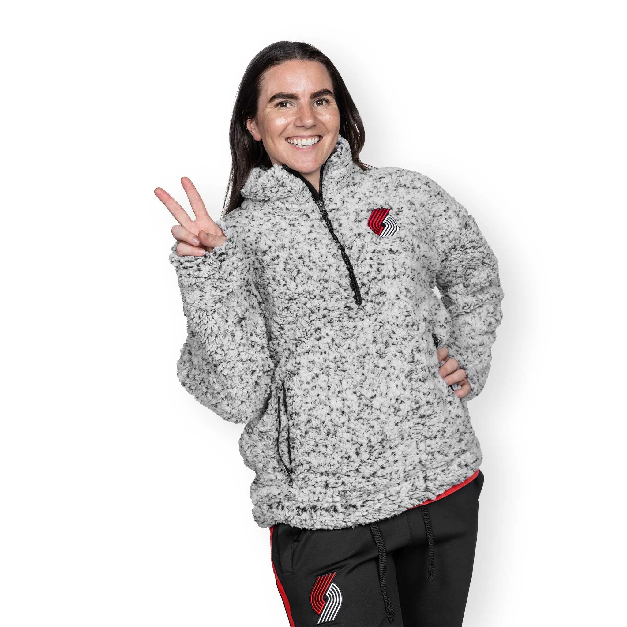 Portland Trail Blazers Women's Last Score Half Zip