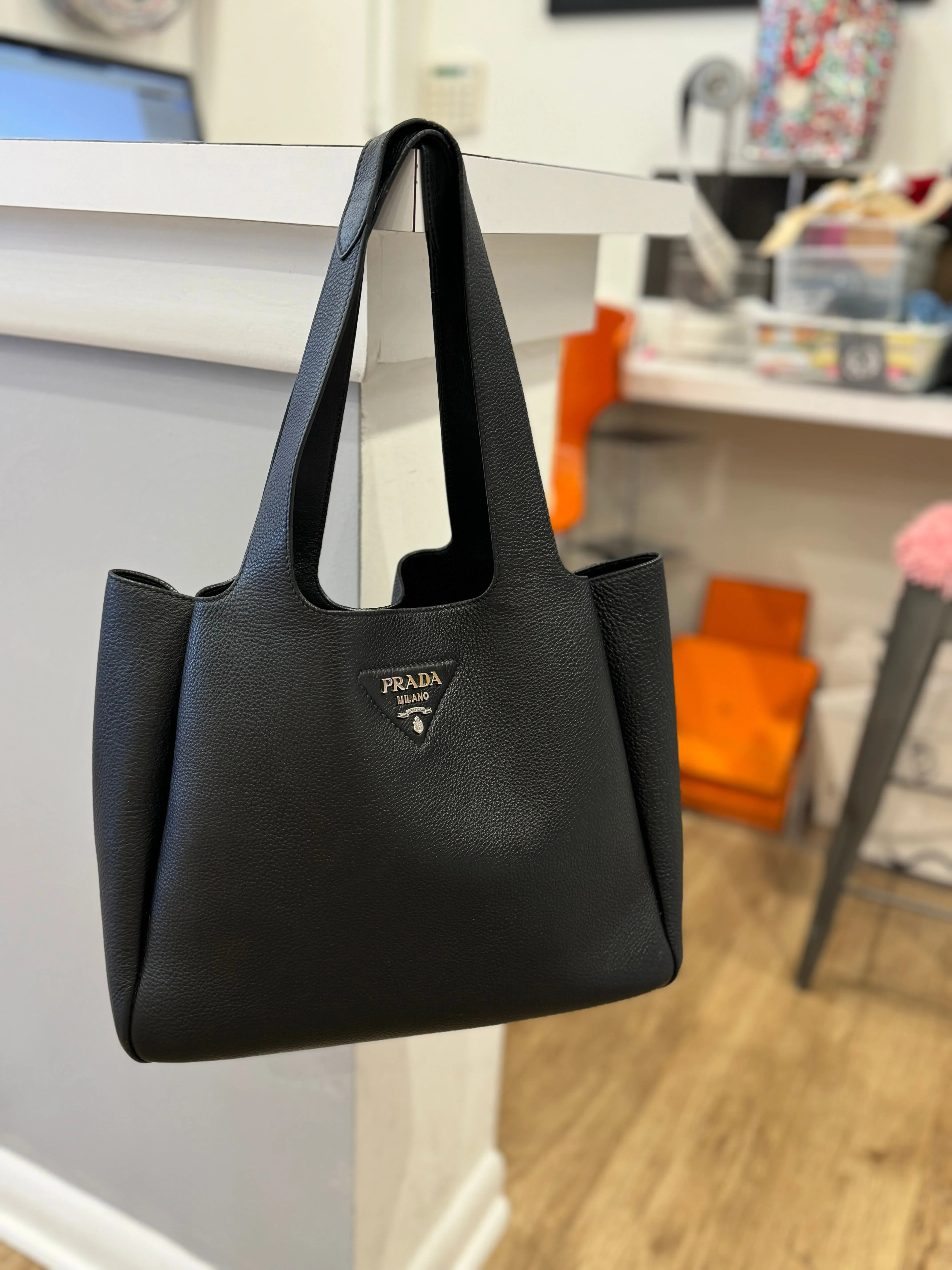 PRADA Vitello Daino Soft Medium Dynamique Tote