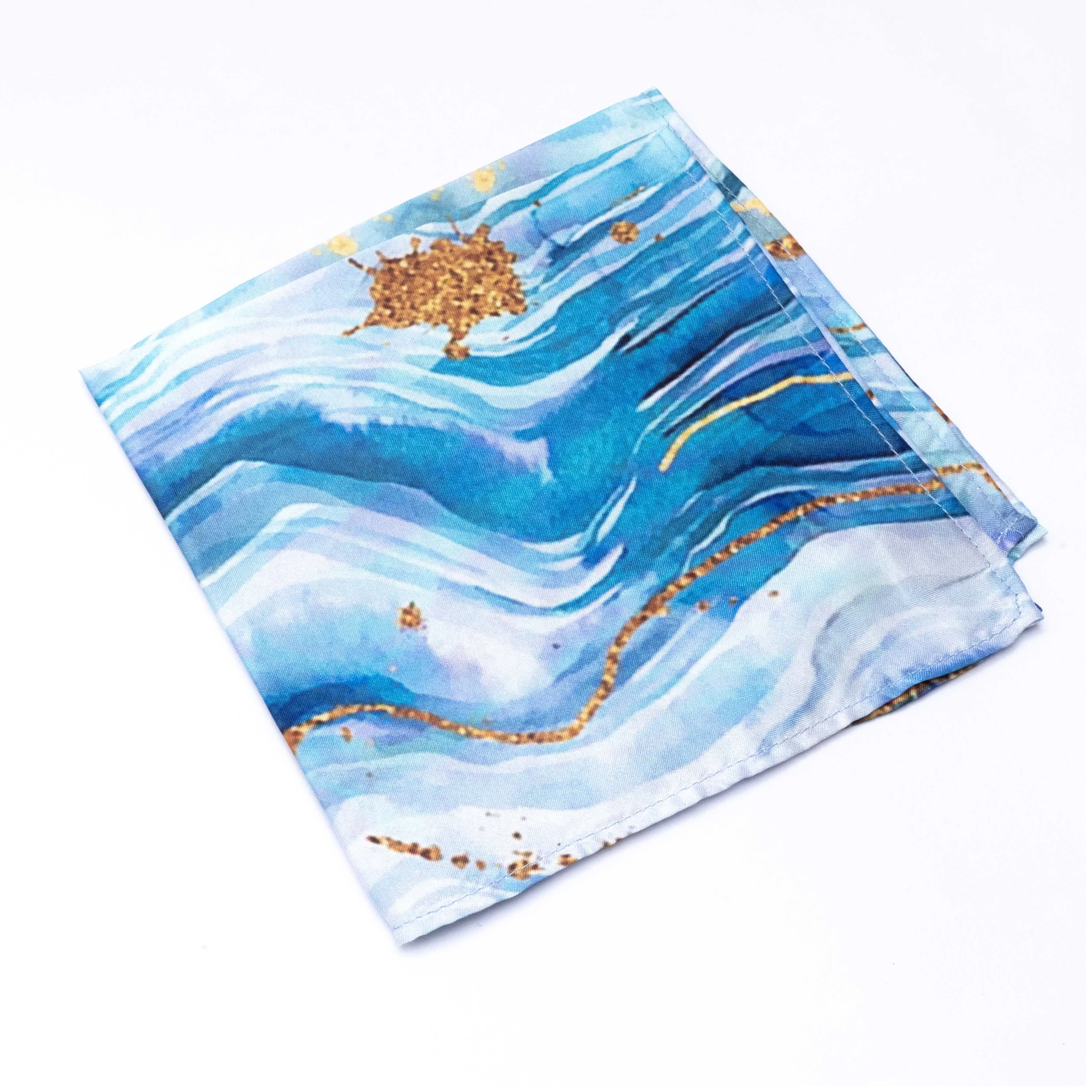 Printed Pocket Square - Ocean