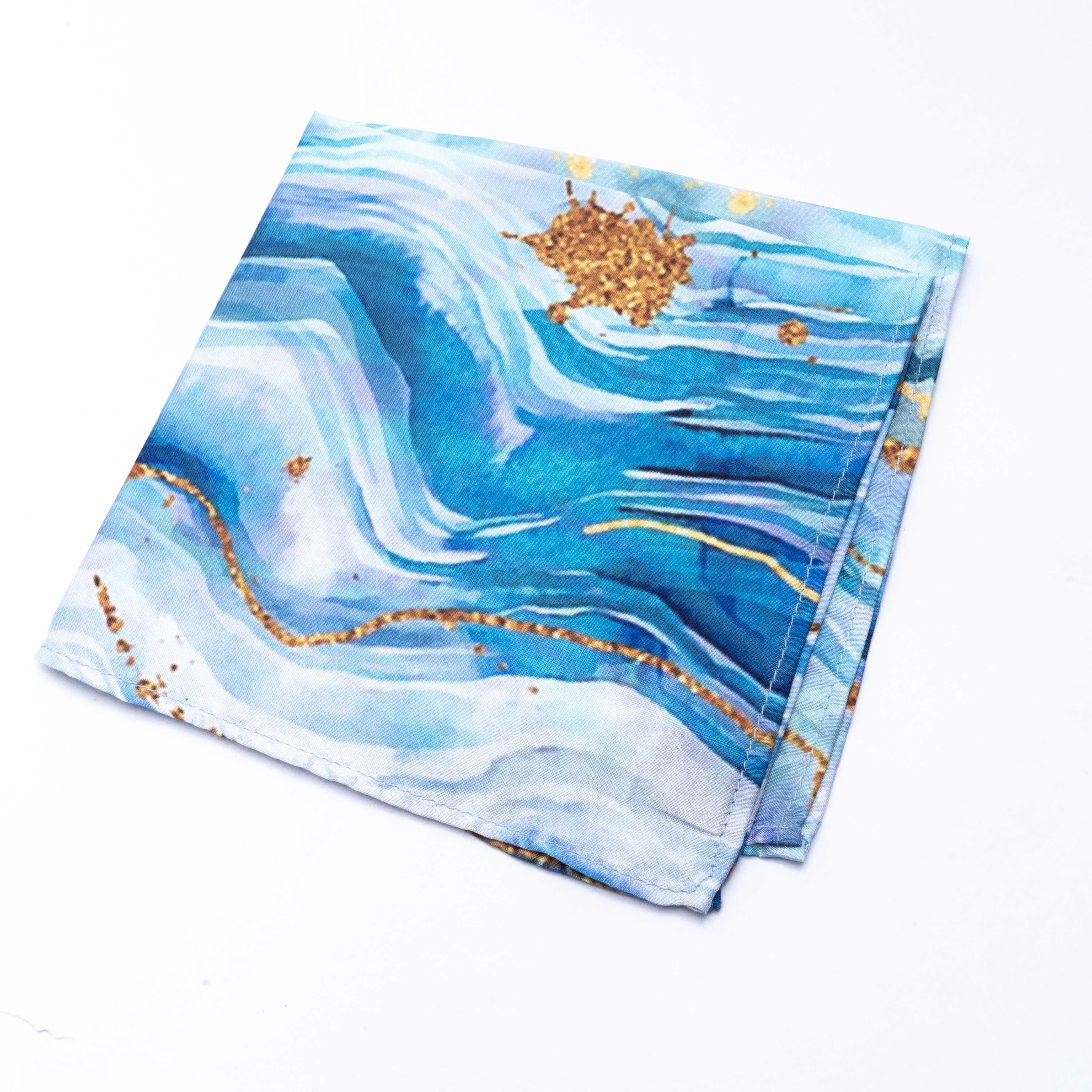 Printed Pocket Square - Ocean