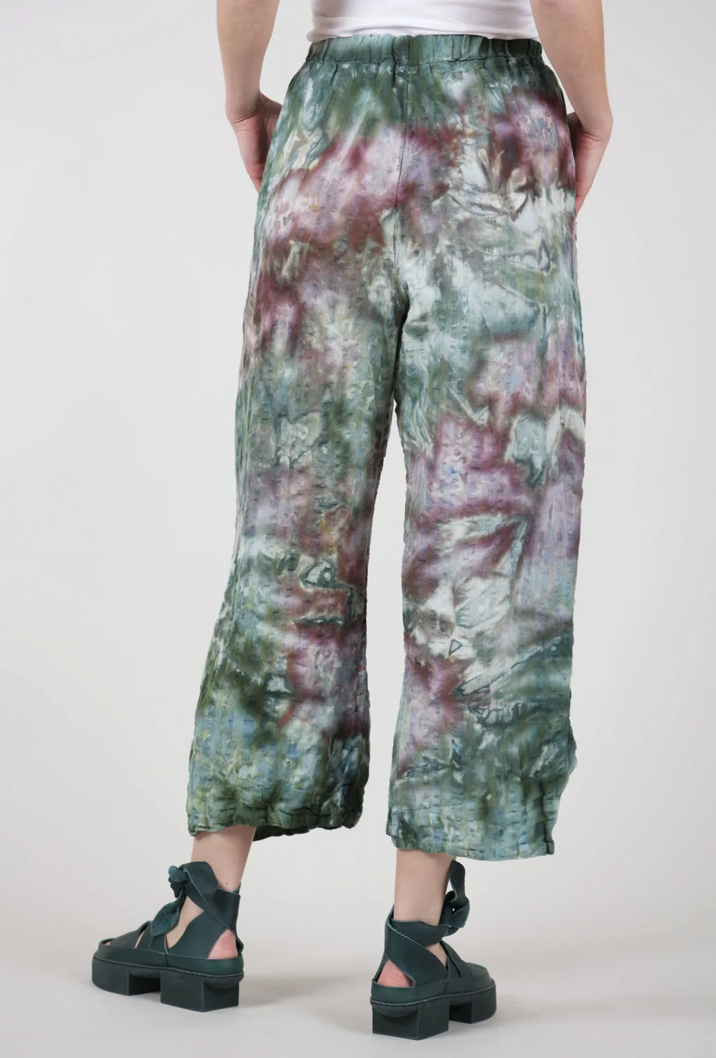 Rumpled Milo Lantern Pant, Waterlilies