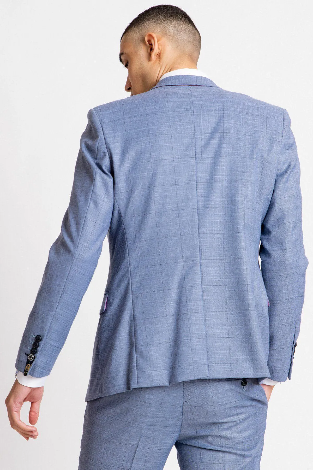 SID - Blue Grey Check Blazer