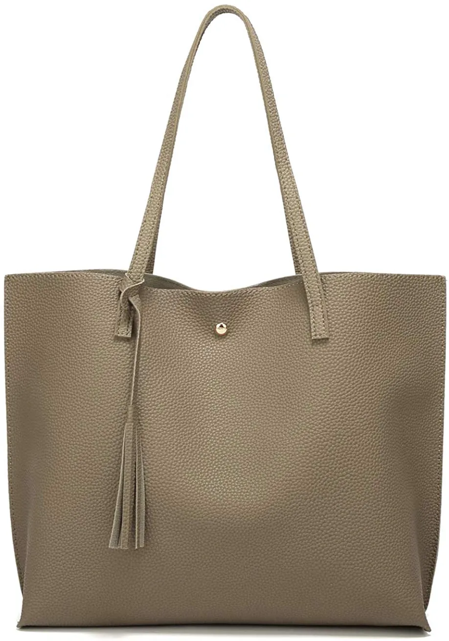 Soft Faux Leather Tote