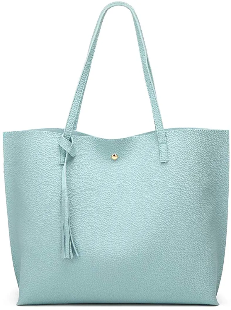 Soft Faux Leather Tote