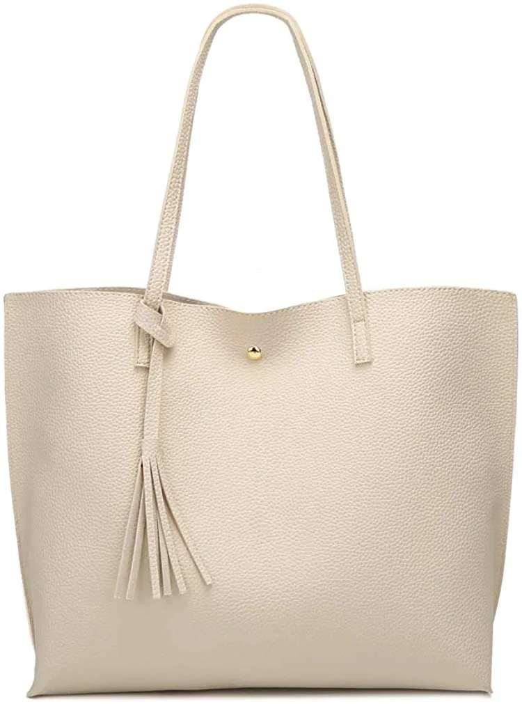 Soft Faux Leather Tote