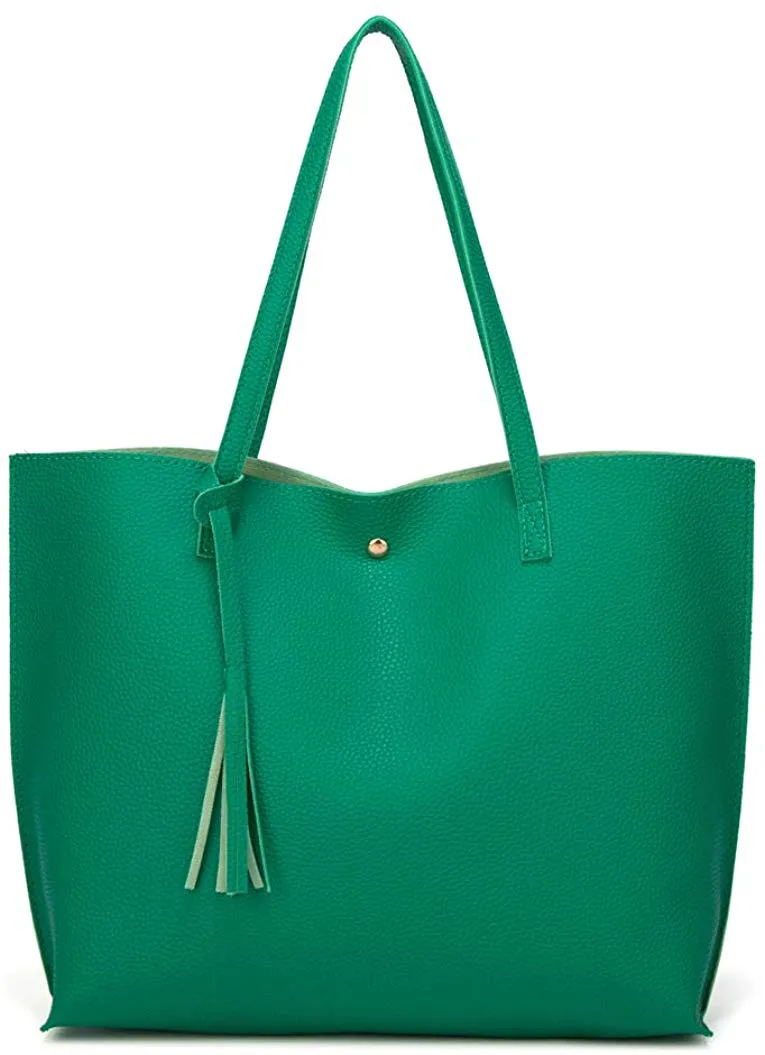 Soft Faux Leather Tote