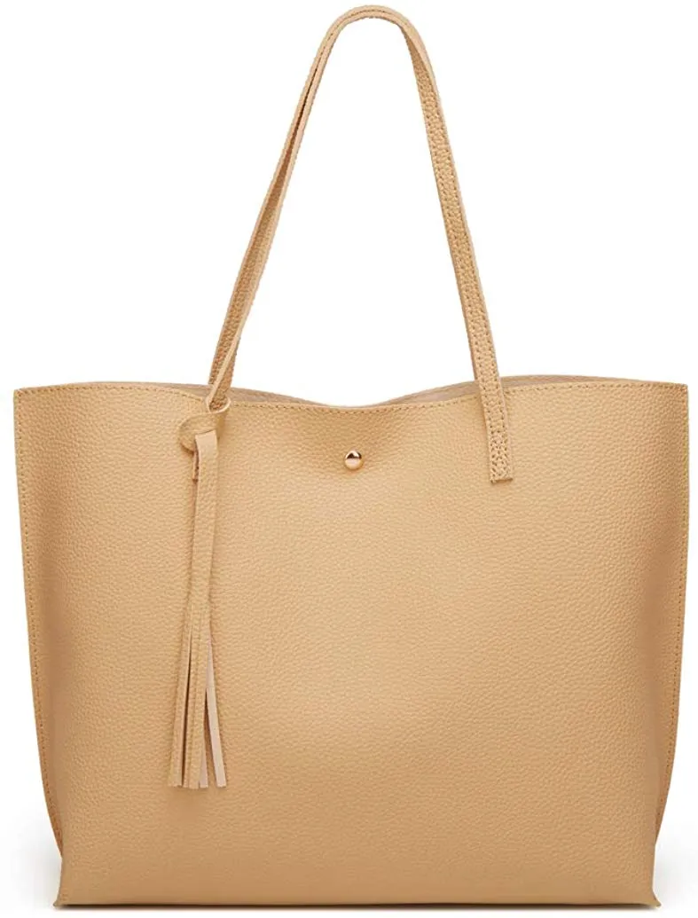 Soft Faux Leather Tote