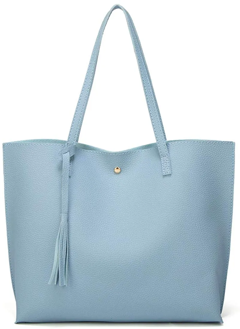 Soft Faux Leather Tote