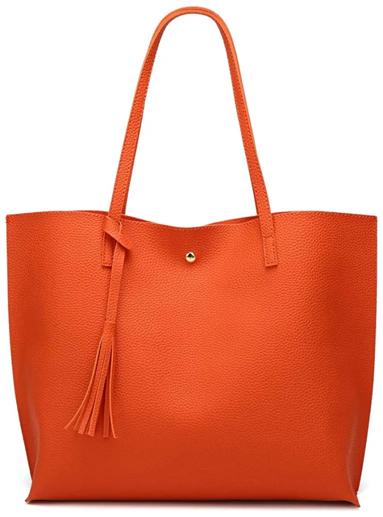 Soft Faux Leather Tote