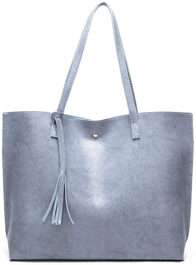 Soft Faux Leather Tote