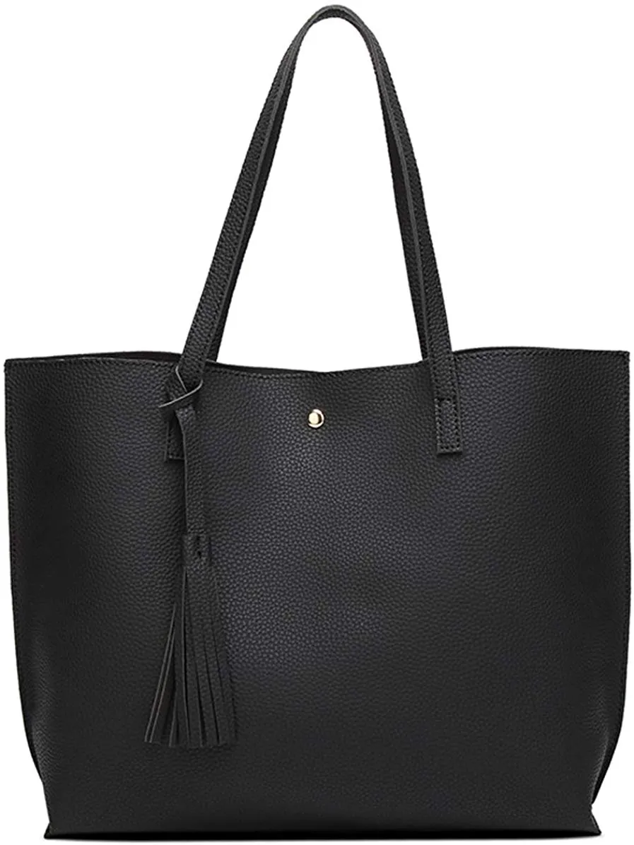 Soft Faux Leather Tote