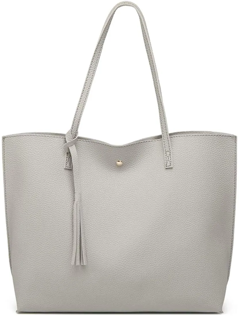 Soft Faux Leather Tote