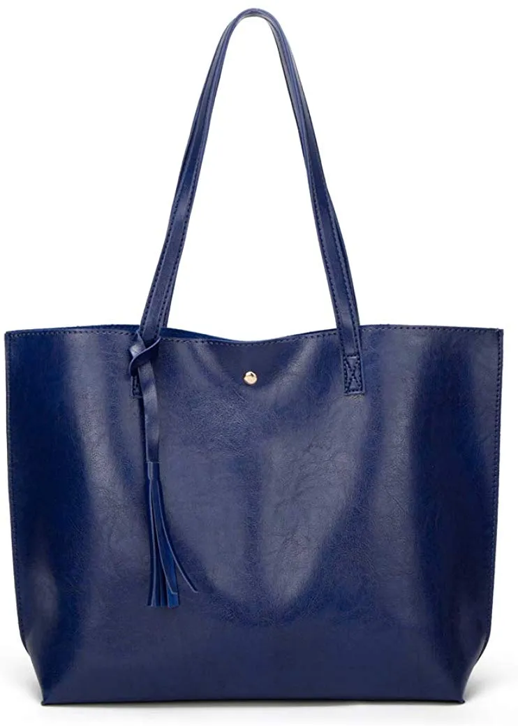 Soft Faux Leather Tote