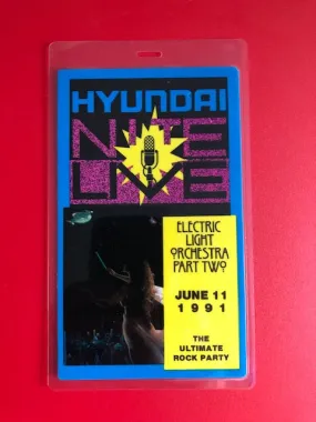 Special Event - Electric Light Orchestra Part II - Ultimate Rock Party Event 1991 - ** Super Rare Backstage Pass - Oversized